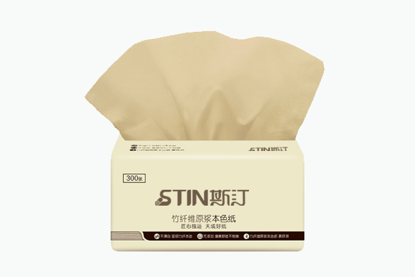 Unbleached 100% Bamboo Pulp Paper Tissue